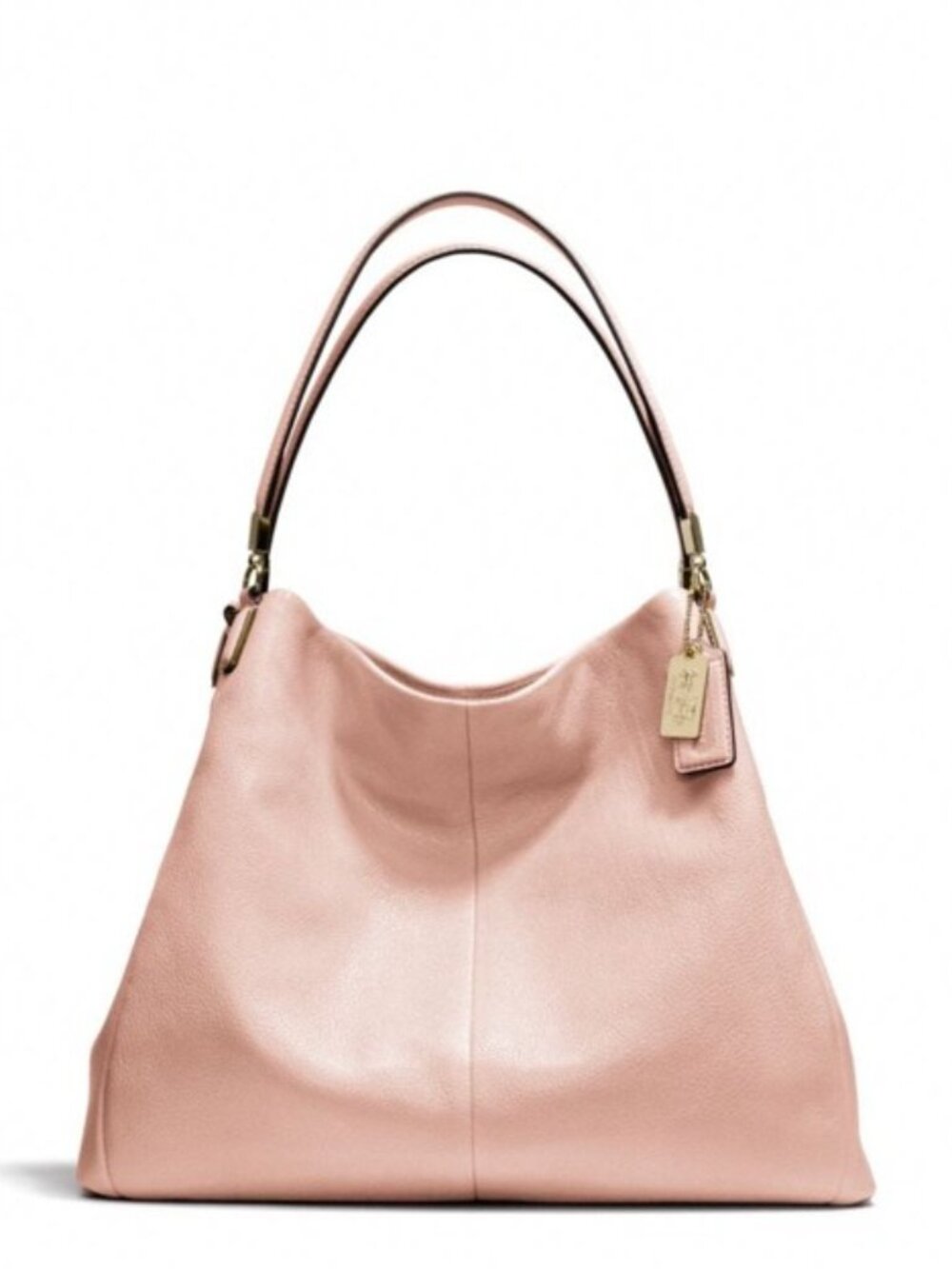 Coach Blush Pink Leather Shoulder Hobo